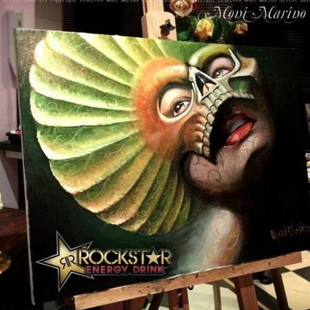 Moni Marino - Rockstar Energy Painting